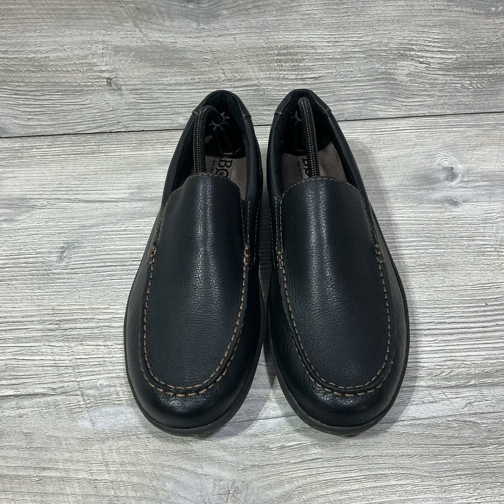 Born Simon III Penny Loafer Driving Casual Shoes Black Leather Men's Size 10 M